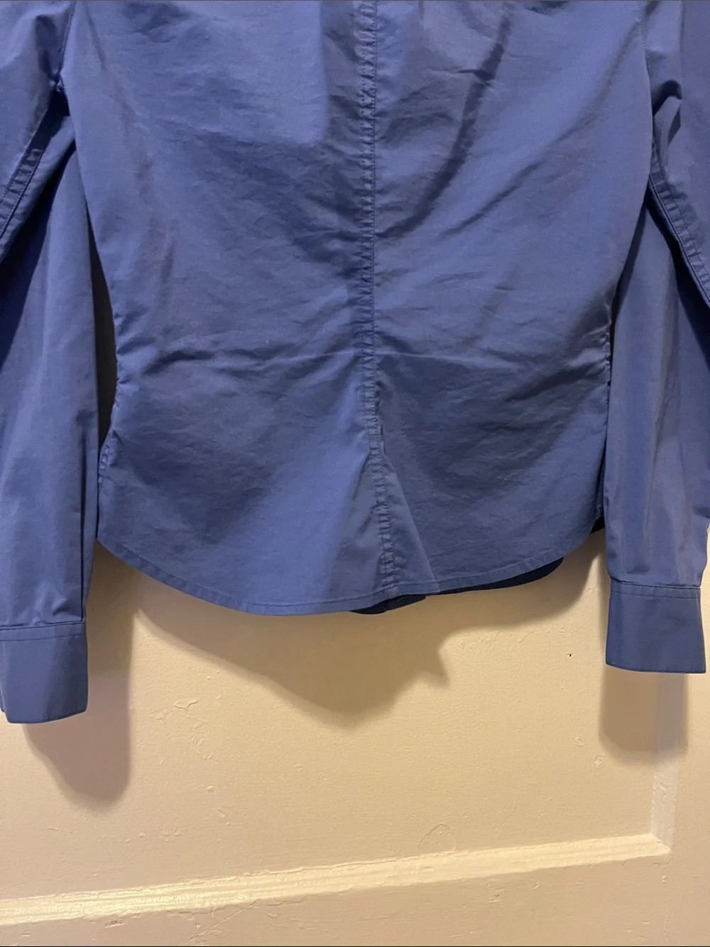 Structured Button-Front Navy Top - Picture 8 of 10